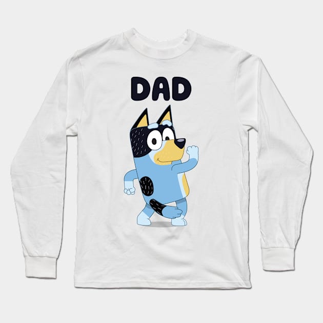 Best Dad - Bluey Long Sleeve T-Shirt by hadij1264